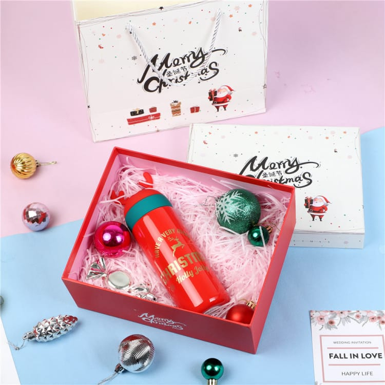 Embalagem de presente de papel para joias personalizadas de Natal, armazenamento de cosméticos e jogos, caixa de papelão