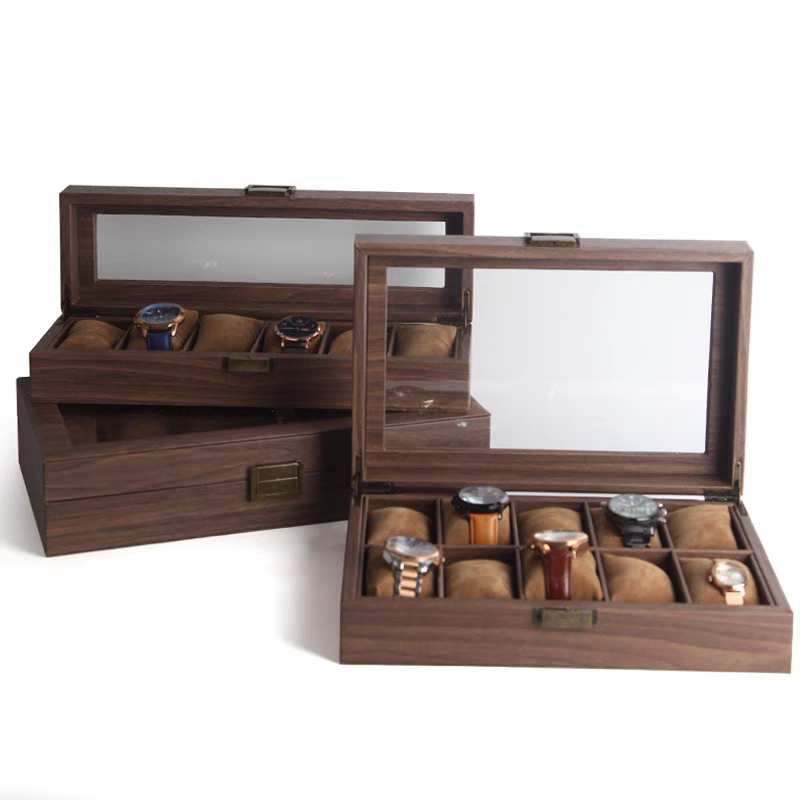 Caixa de Relógio de Couro PU com Zíper Premium com Design Personalizado para Armazenamento de Luxo Personalização de Fábrica: Tamanho, Material, Cor do Forro, Impressão de Logotipo Caixa de Joias