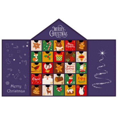 Caixa de Calendário de Natal Embalagem do Dia do Advento Sistema de Calendário de Natal