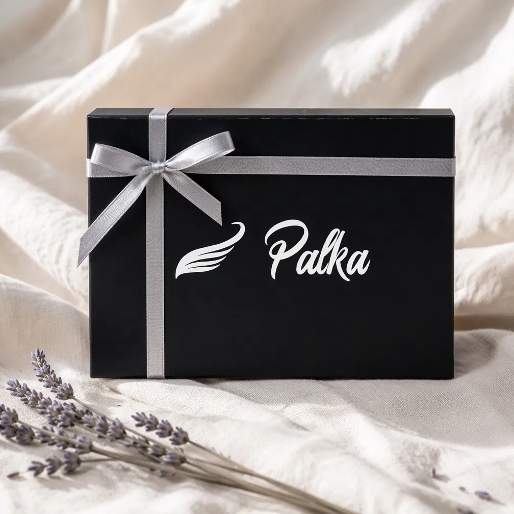 Caixa flip de papelão ecológica de luxo com fechamento magnético para embalagem de perfume
