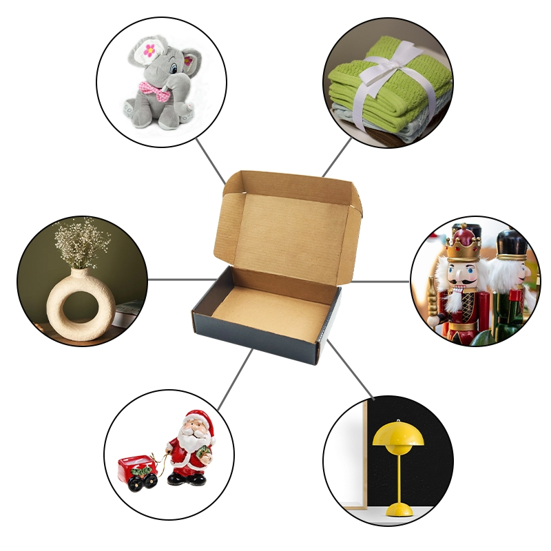 Caixa de Exibição de Papelão Corrugado Impressa em Cores Personalizadas, Dobrável, para Calçados, Camisetas, Roupas, Presentes, Cosméticos, Perfumes, Pizza, Envio