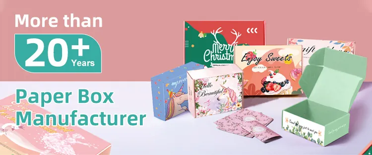 Caixa de Envio de Papelão Corrugado Rosa com Logotipo Personalizado