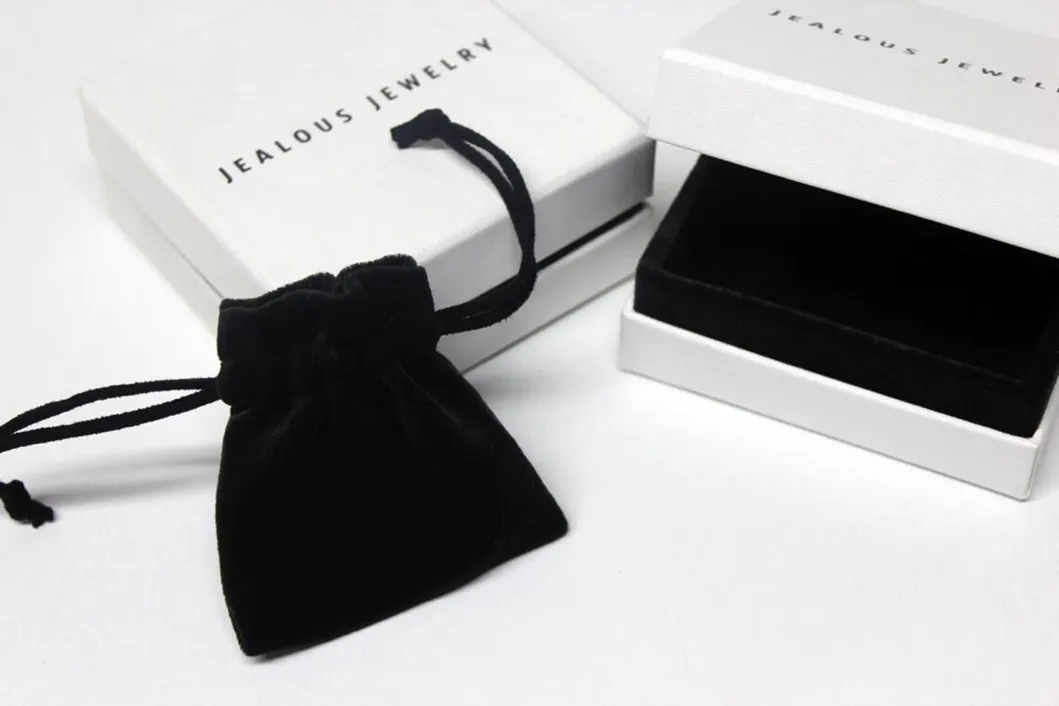 Caixas de joias de luxo personalizadas de alta qualidade com tampa e base para conjunto