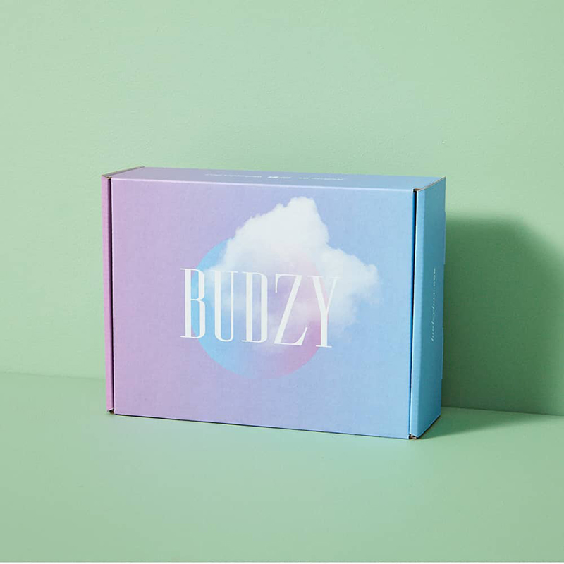 Caixa postal de papelão corrugado personalizável para roupas