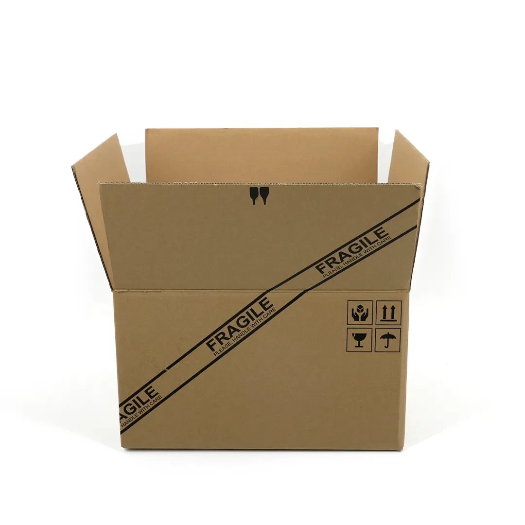 Caixa de Cartão de Entrega Vazia de Armazenamento Personalizado de Alta Resistência 3 Ply 5 Ply Rsc Caixa de Papelão Corrugado de Dupla Parede