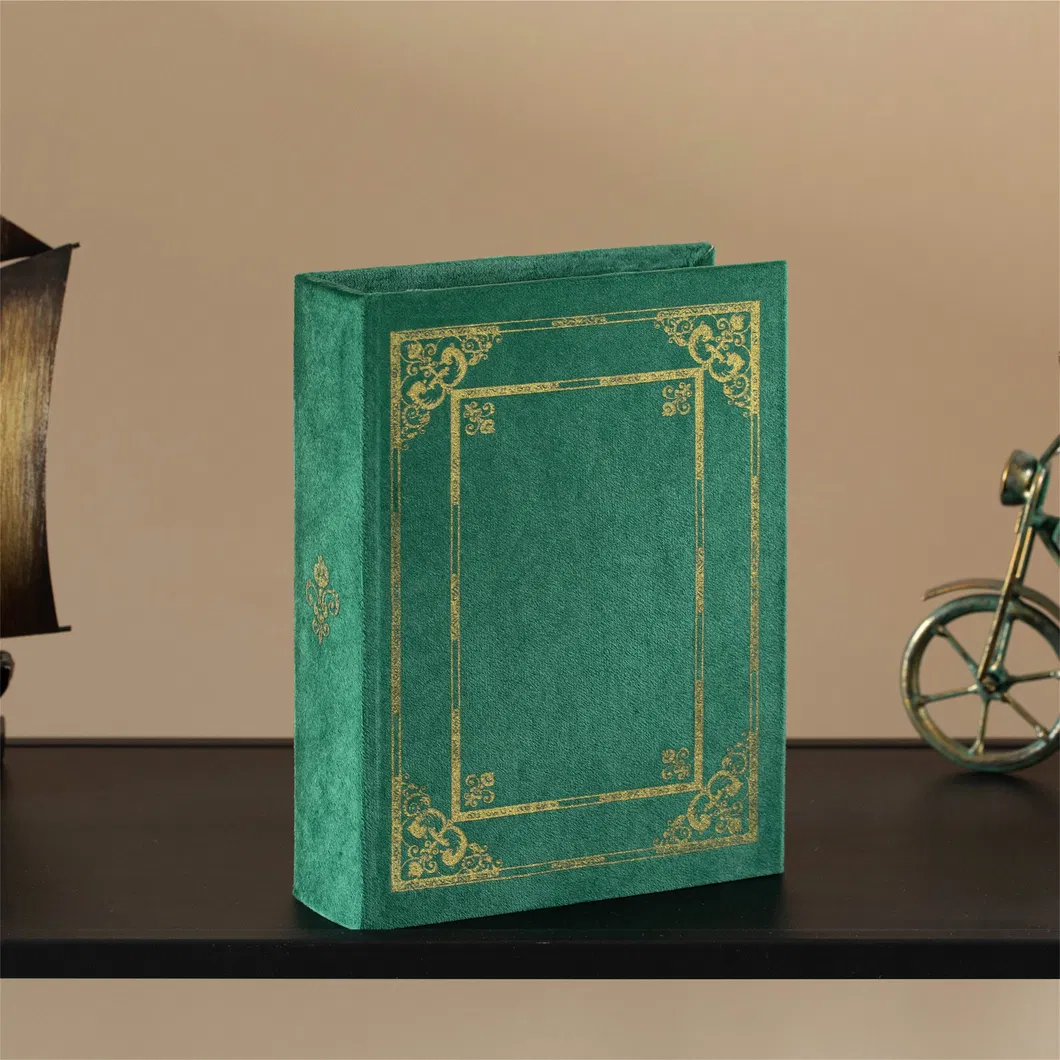Caixa de Armazenamento em Forma de Livro Vintage Decorativa - Azul