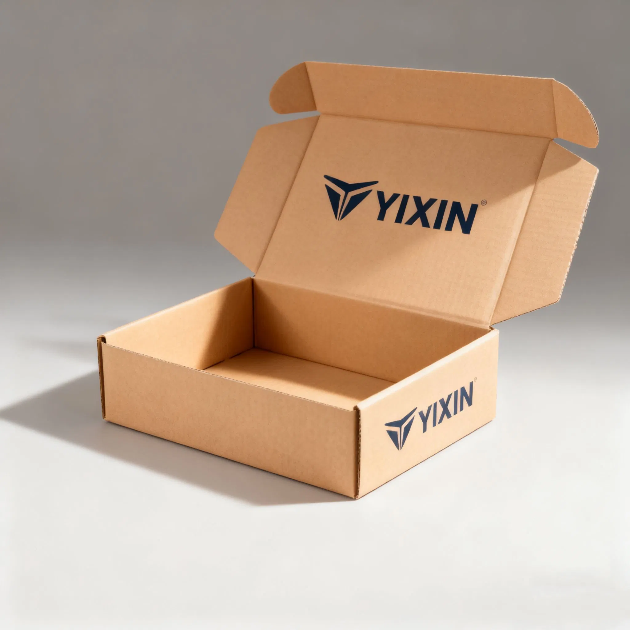 Caixa de Envio em Papelão Corrugado com Laminação Fosca Personalizada de Luxo para Embalagem de E-Commerce em Impressão Verde