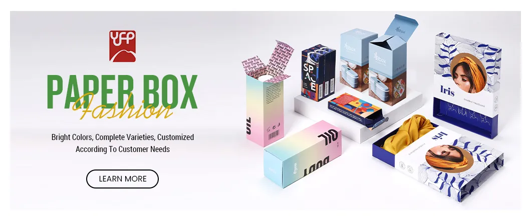Caixa de Exibição de Papelão Dobrável com Logotipo Personalizado Impresso