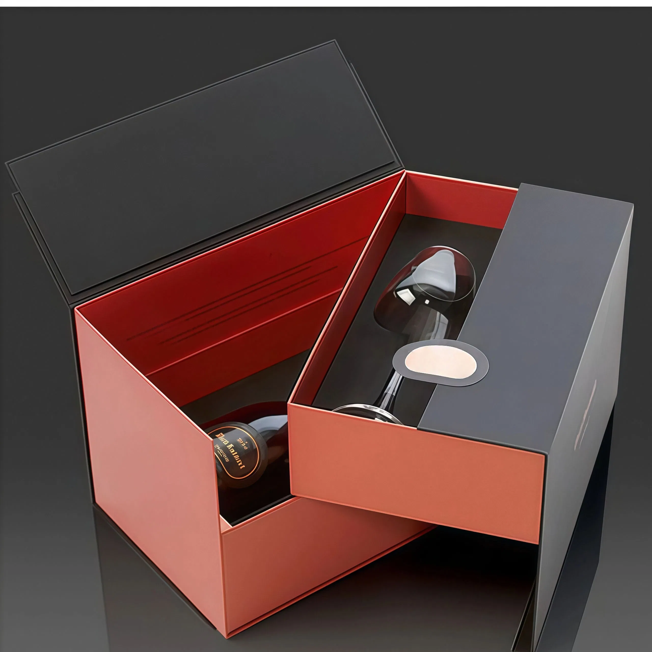Caixas de presente magnéticas de papelão reciclável personalizadas, ecológicas e de alta qualidade para cosméticos, perfumes e chocolates