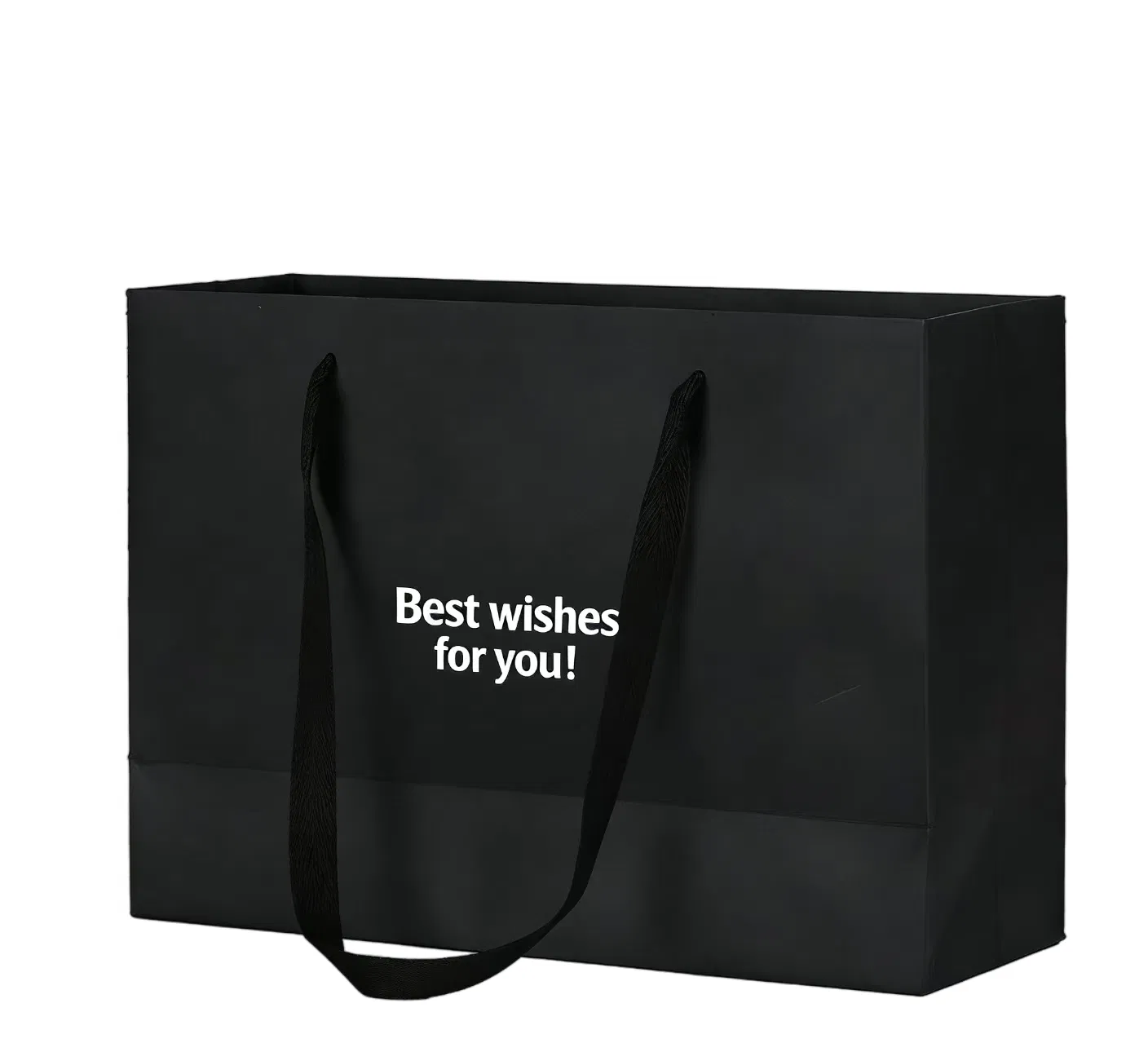 Sacolas de papel personalizadas para compras reutilizáveis com logotipo, embalagem de roupas, com alça