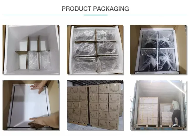 Processo de Embalagem e envio de vitrine de acrílico