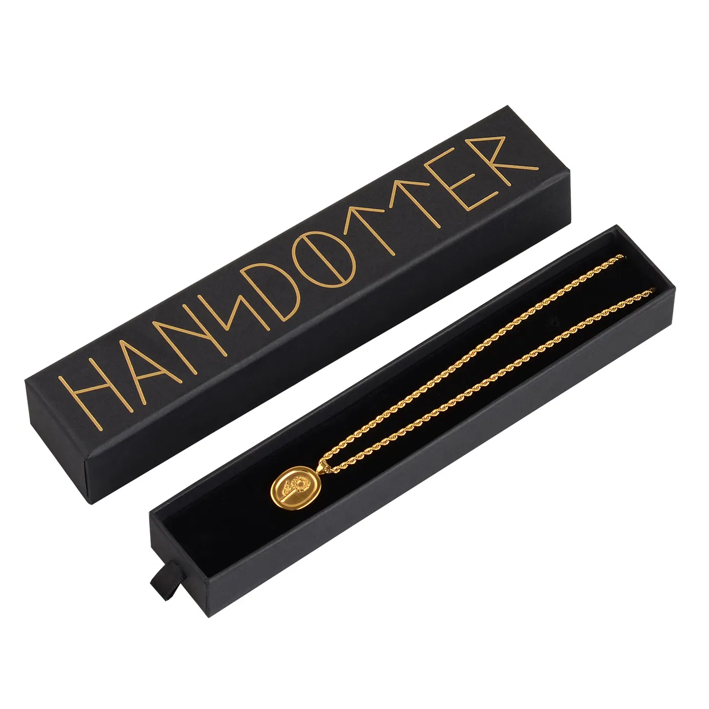 Caixas de joias personalizadas de luxo para anéis, brincos e colares com logotipo