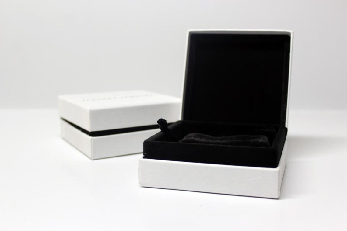 Caixas de joias de luxo personalizadas de alta qualidade com tampa e base para conjunto
