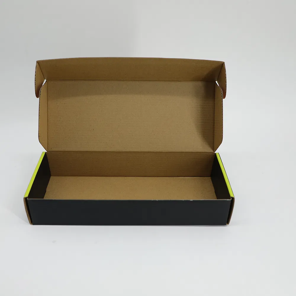 Caixa de Embalagem de Papelão Corrugado com Janela de PVC Transparente Personalizada para Talheres Acessórios