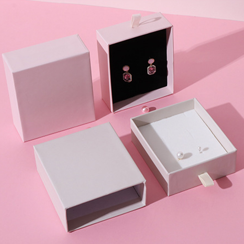 Fabricante de Caixas de Presente de Papelão Personalizadas de Luxo para Joias, com Esponja de Veludo, Simplicidade, para Relógios, Anéis e Colares com Gaveta Deslizante