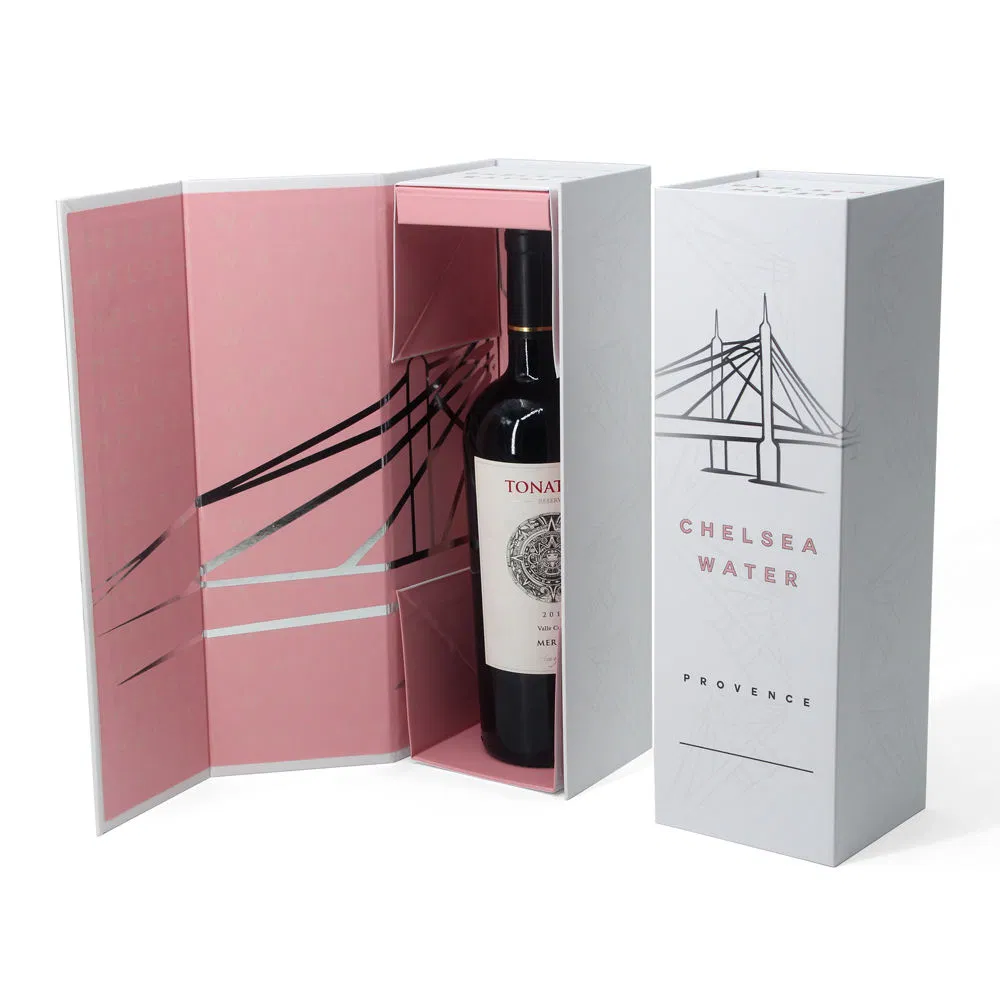 Bebida Espiritual de Luxo Personalizada Champanhe Álcool Licor Uísque Vinho Tinto Garrafa Embalagem de Presente Caixa