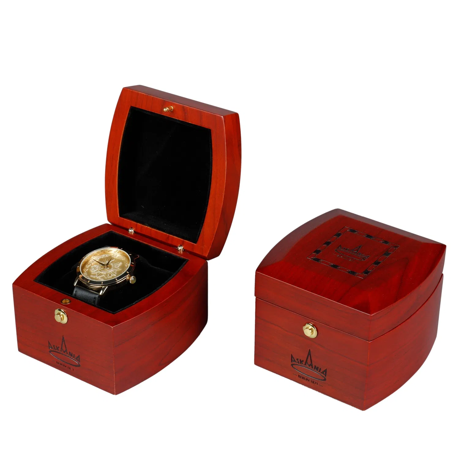 Caixa de Relógio Winder de Madeira Luxuosa para Homens Personalizada Individualmente, Estojo para Relógio de Madeira Sólida de Noz, Armazenamento para Rolex Omega Patek