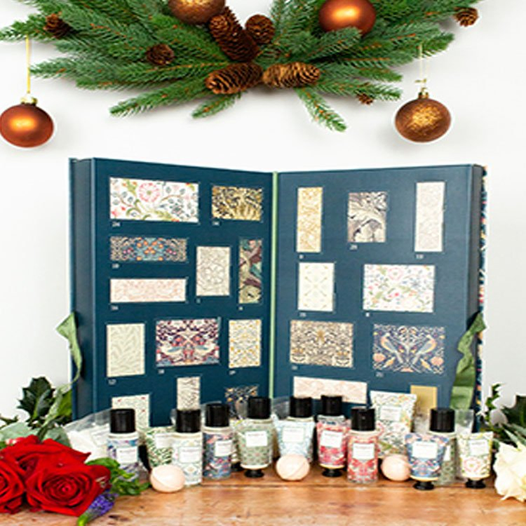 Embalagem de Natal para Presentes Cosméticos Caixa de Papelão Vazia 25 Dias Calendário do Advento Caixa Beleza Calendário do Advento de Páscoa