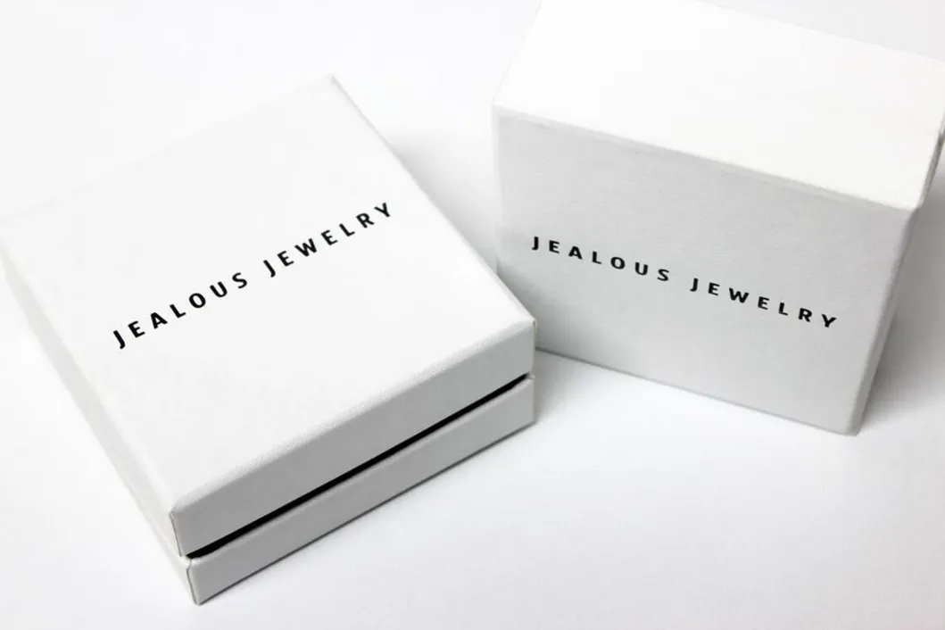 Caixas de joias de luxo personalizadas de alta qualidade com tampa e base para conjunto