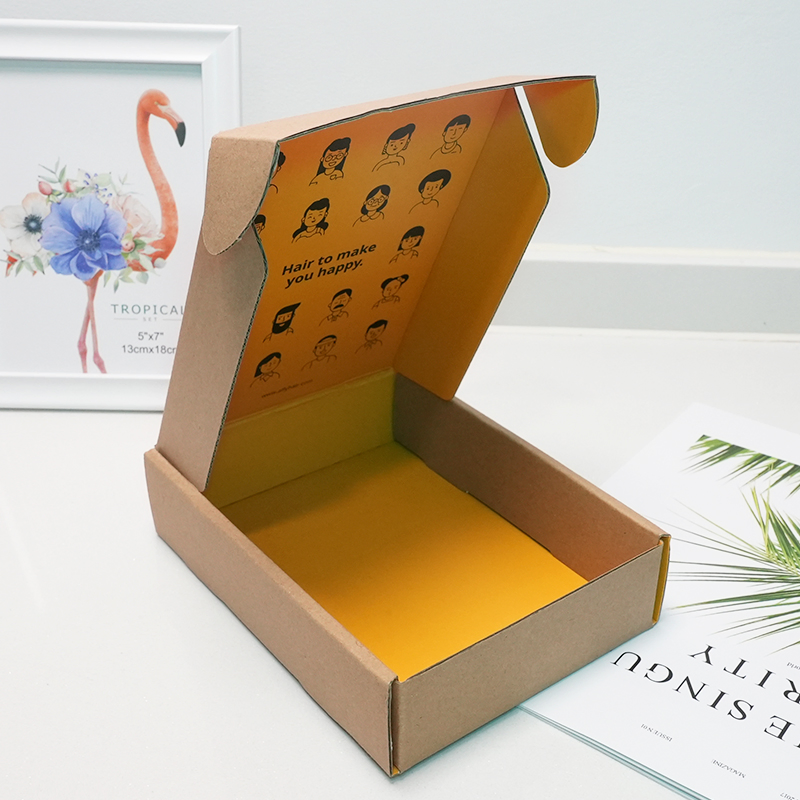 Cartão de Exibição Corrugado Personalizado para Embalagem de Presentes Cosméticos, Envio, Malote de Armazenamento, Caixa Postal de Papel Mais Grosso