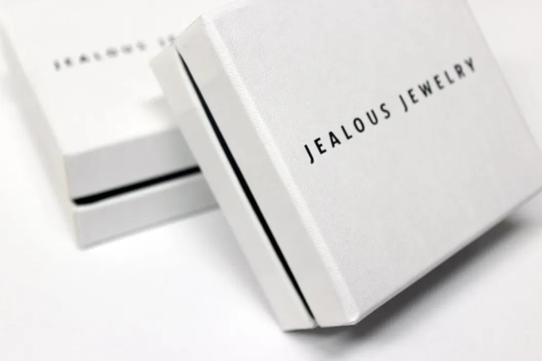 Caixas de joias de luxo personalizadas de alta qualidade com tampa e base para conjunto