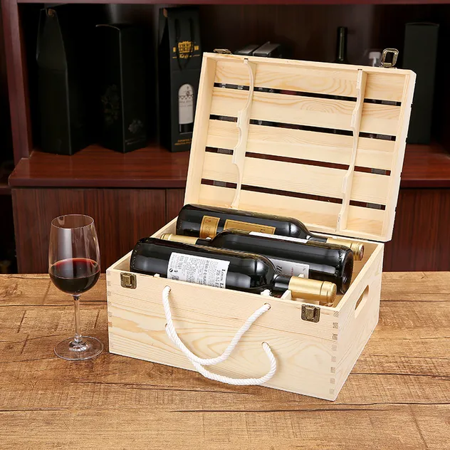 Caixa de garrafa de vinho personalizada
