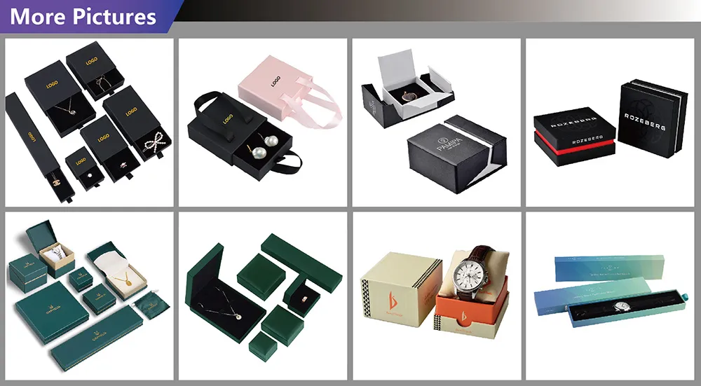 Modelos de caixas de joias personalizadas de luxo