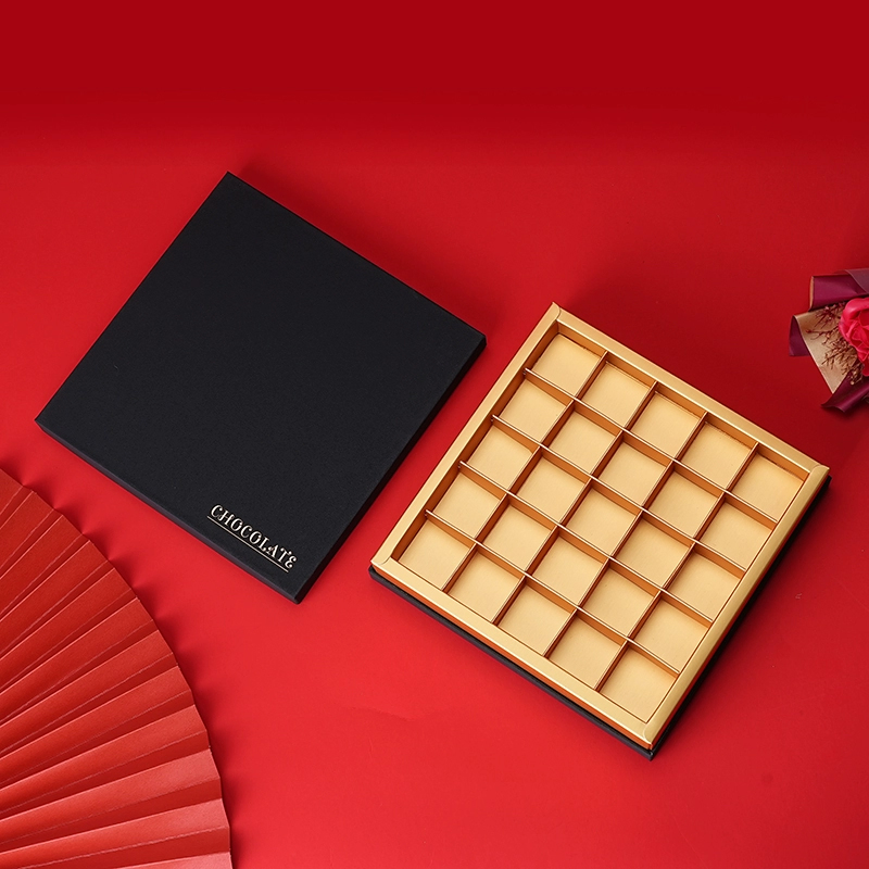 Caixas de Chocolate de Dubai para Celebração, Embalagem de Papelão com Tampa e Base, Caixas de Presente