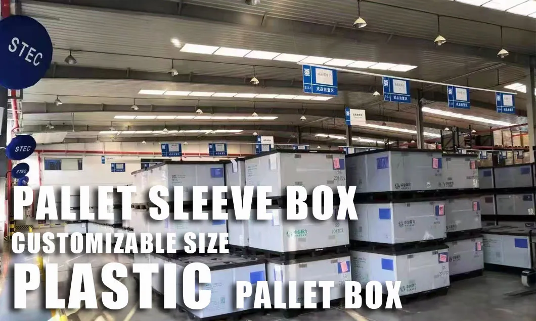 Caixas de papelão e plástico dobráveis reutilizáveis e ecológicas