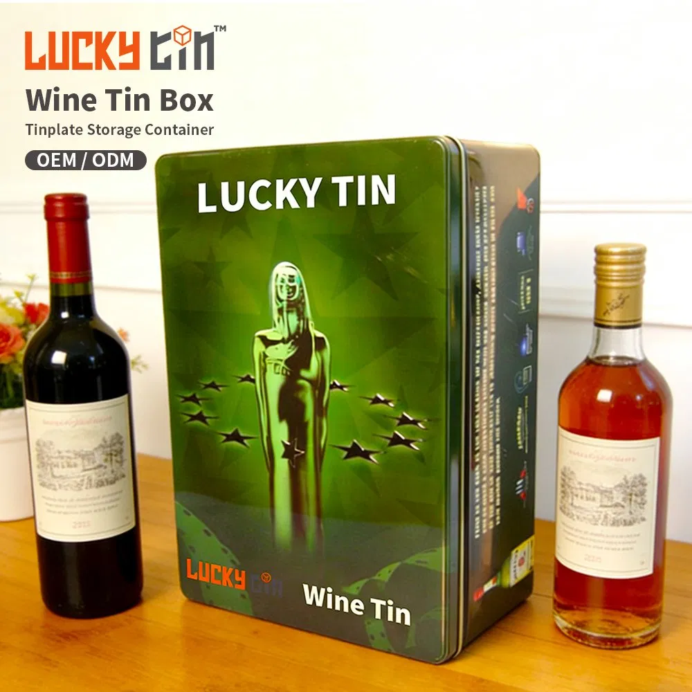 Embalagem de Lata de Metal Personalizada de Luxo