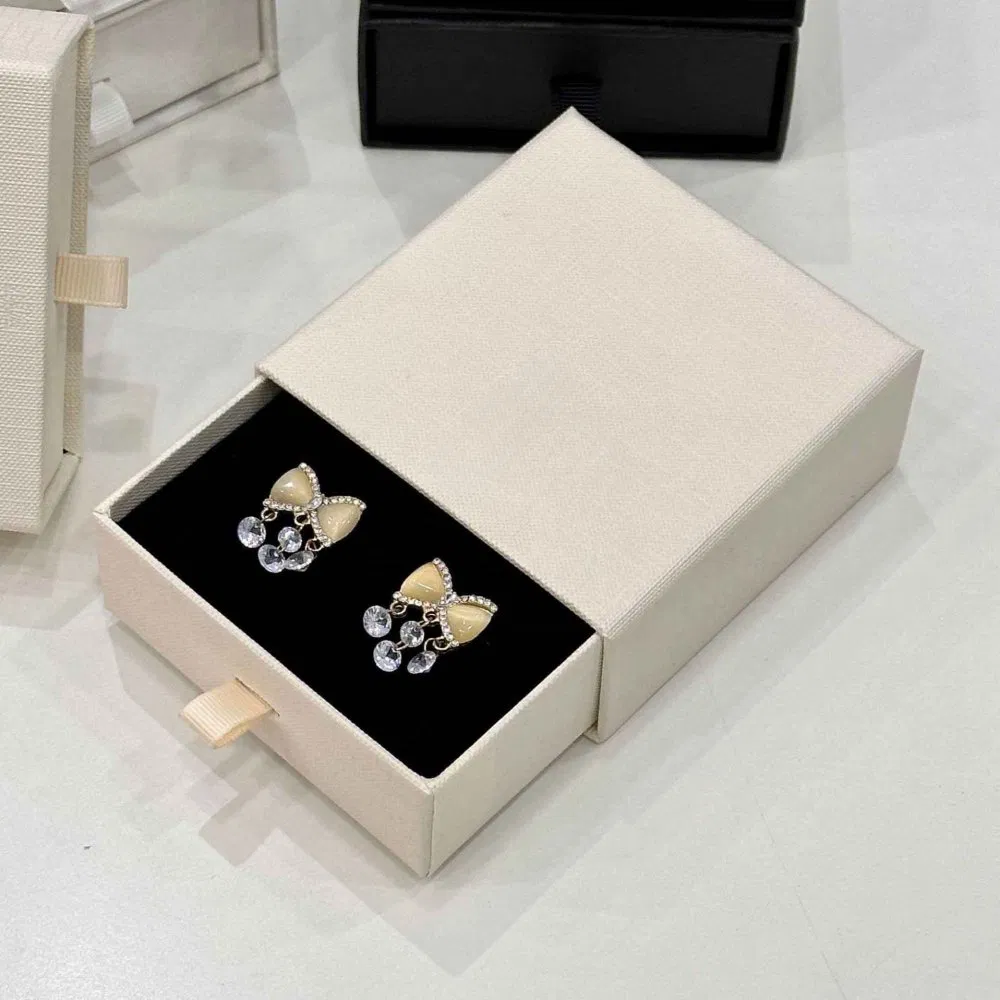 Embalagem de presente mini personalizada, gaveta de luxo, caixa de embalagem pequena com logotipo personalizado para colar, brinco, pulseira e anel por atacado