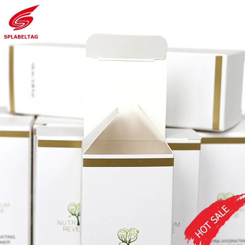 Embalagem de presente de luxo personalizada para perfume, cosméticos, medicamentos, frascos de óleo essencial, caixa de papelão corrugado de kraft dobrável