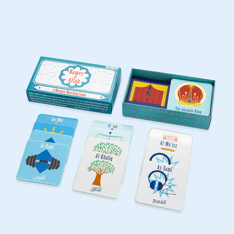 Impressão de Cartas de Memória para Crianças com Caixa de Embalagem