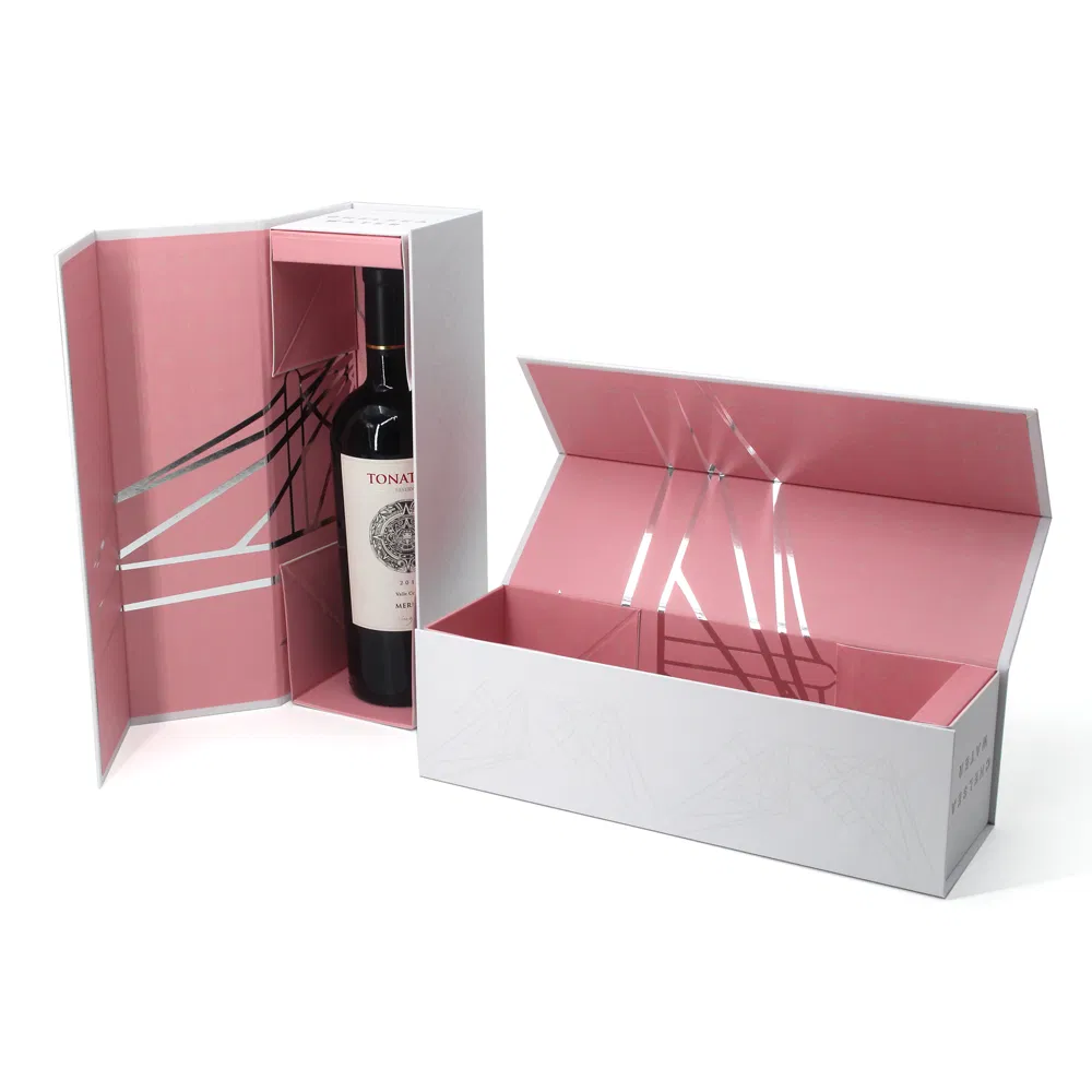 Bebida Espiritual de Luxo Personalizada Champanhe Álcool Licor Uísque Vinho Tinto Garrafa Embalagem de Presente Caixa