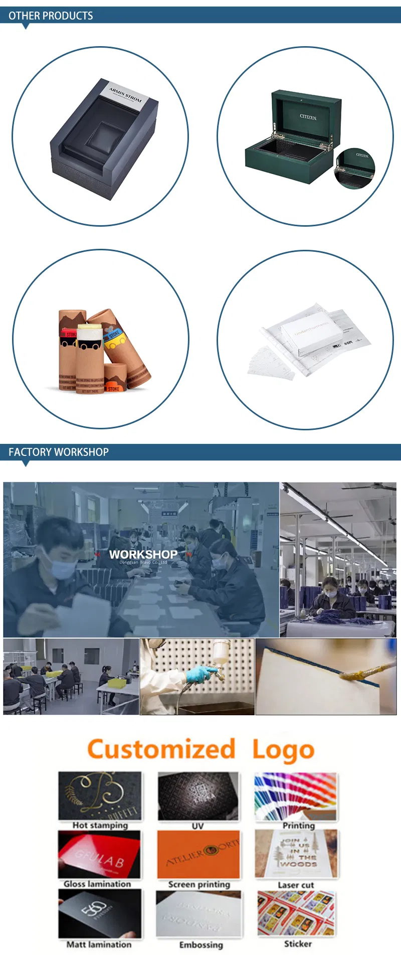 Caixa de Armazenamento de Relógios Atlântica Elegante com Opções de Personalização