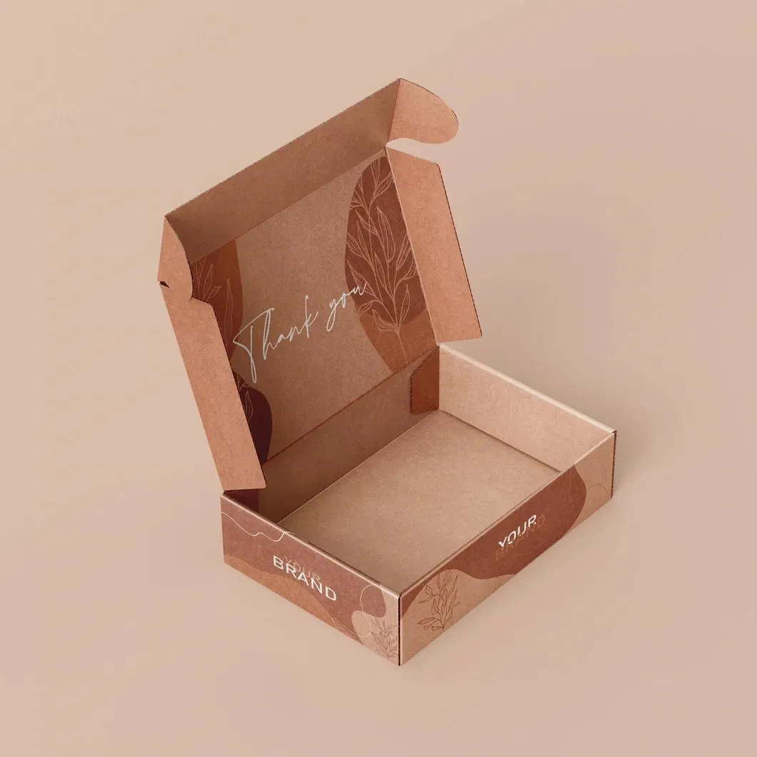 Caixa de Envio de Papelão Corrugado em Tamanho Personalizado para Vestuário