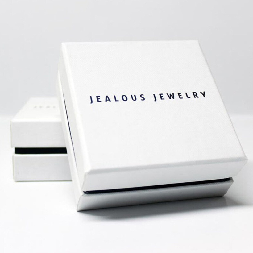 Caixas de joias de luxo personalizadas de alta qualidade com tampa e base para conjunto