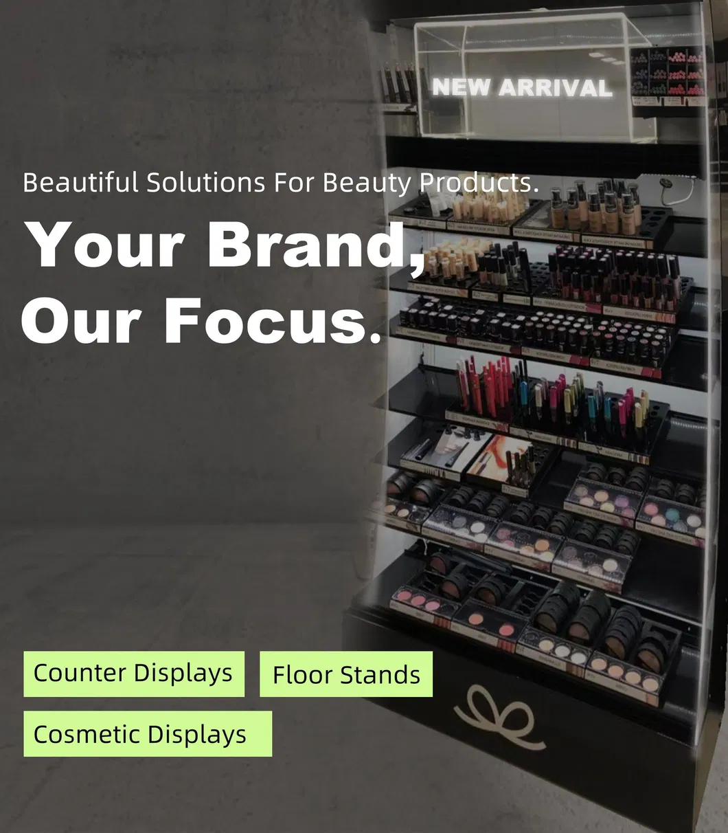 Expositor Acrílico Elegante para Organização de Cosméticos e Joias