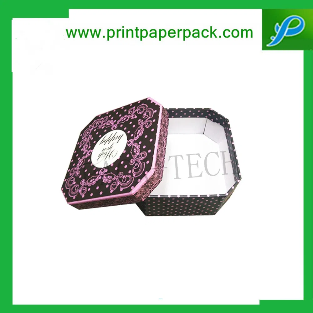 Embalagens de papel de tampa e base de qualidade excelente para varejo personalizadas