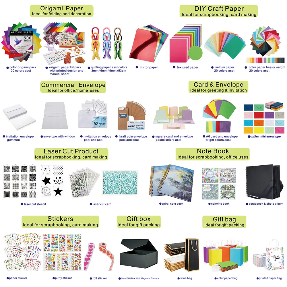 Apresentação de Produtos de Papel de Alta Qualidade