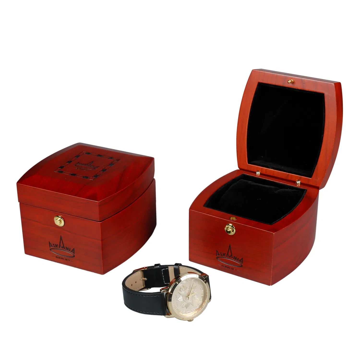 Caixa de Relógio Winder de Madeira Luxuosa para Homens Personalizada Individualmente, Estojo para Relógio de Madeira Sólida de Noz, Armazenamento para Rolex Omega Patek