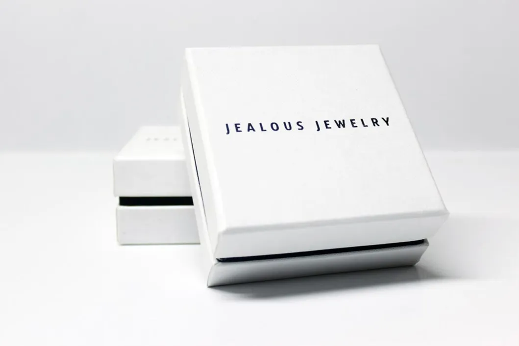 Caixas de joias de luxo personalizadas de alta qualidade com tampa e base para conjunto