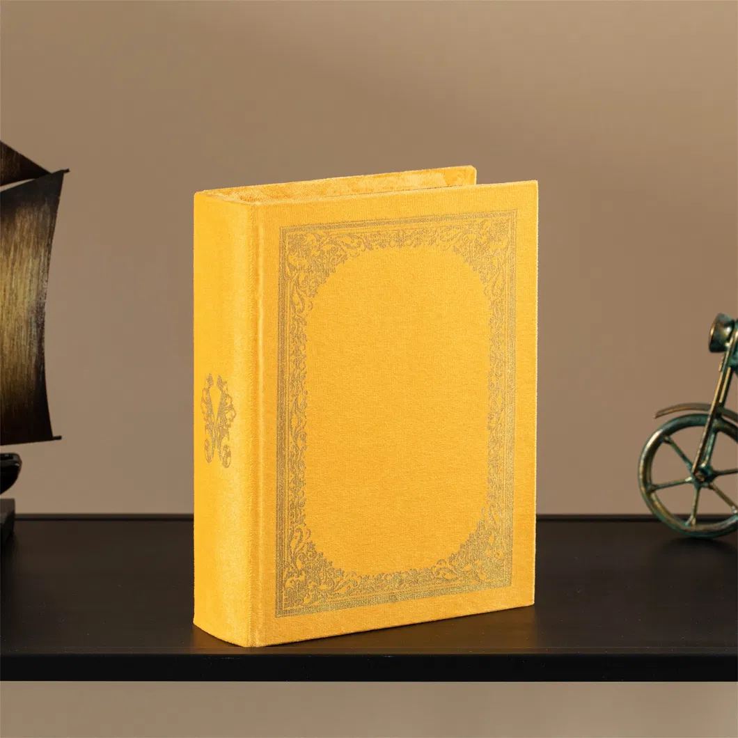 Caixa de Armazenamento em Forma de Livro Vintage Decorativa - Azul