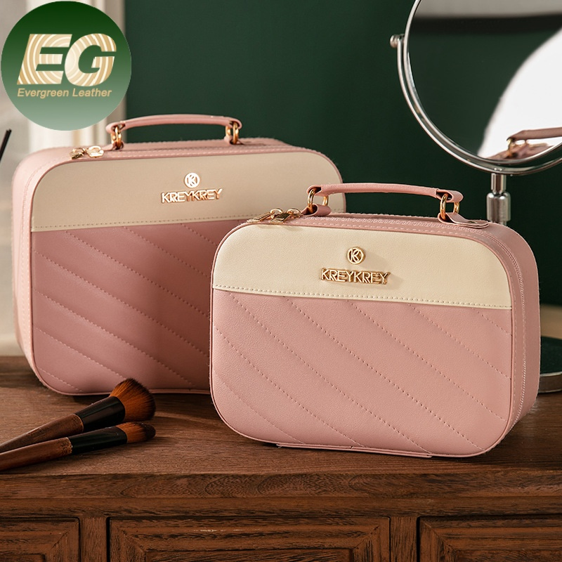 Ea537 Grande Estojo de Viagem Bonito para Pincéis de Maquiagem e Batom com Espelho para Transporte para Cases de Maquiagem Profissional