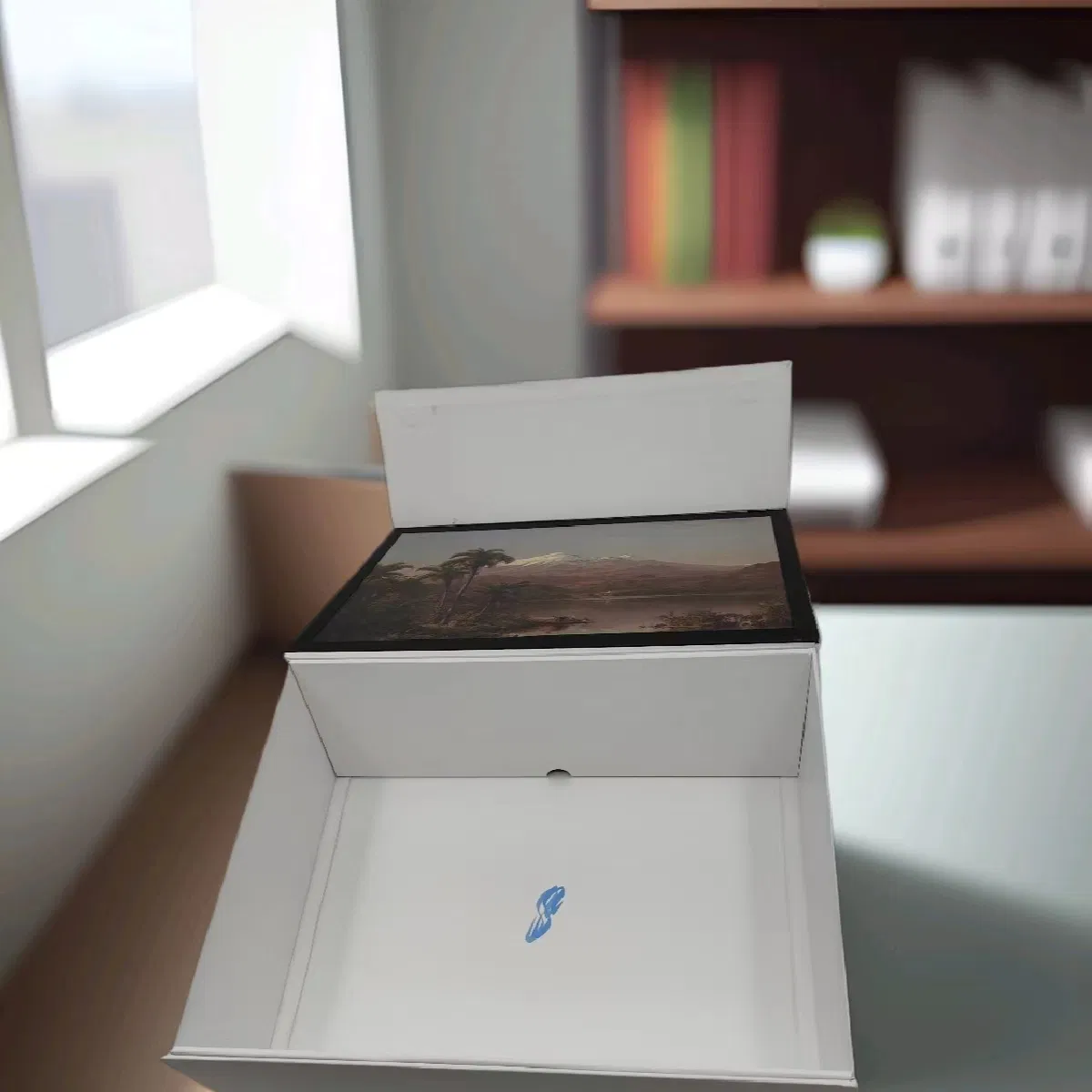 Caixa de Presente Personalizada A4 Caixas de Presente Rígidas Dobráveis de Papel com Fechamento Magnético e Laço