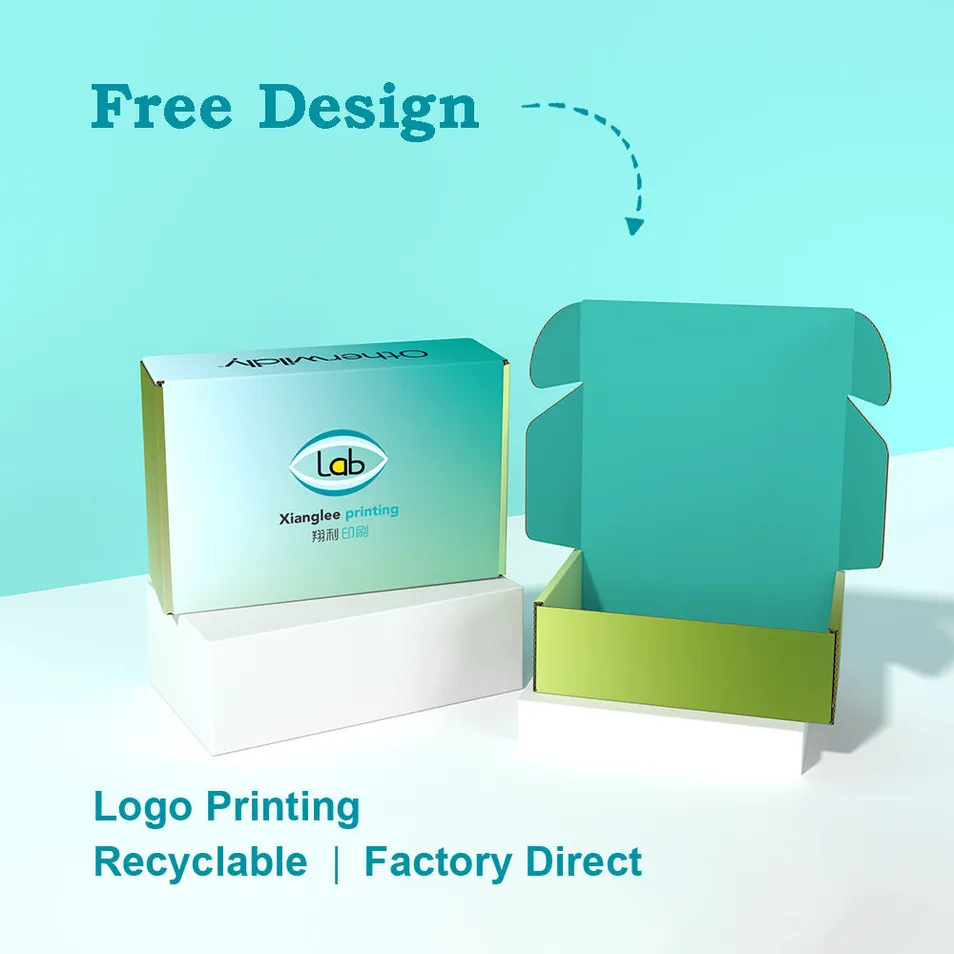 Fabricante OEM Caixa Postal de Papelão Impressa Personalizada Cor Embalagem Caixa de Envio Corrugada