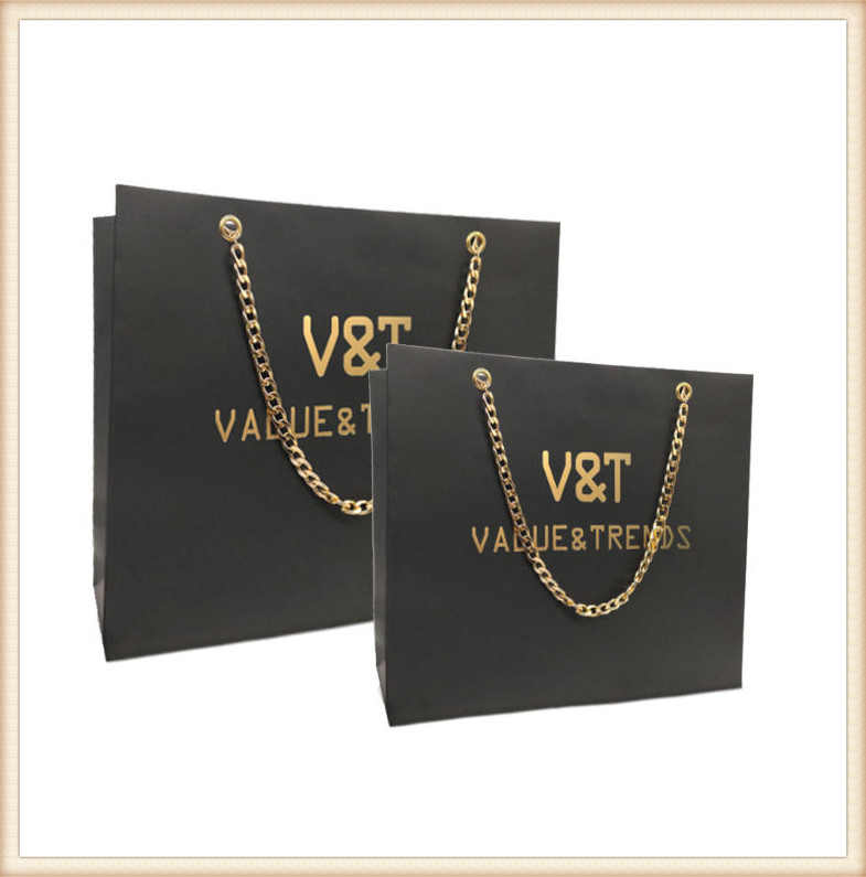 Preço de Fábrica Logo Personalizado Reutilizável Luxuoso Impressão Sacola de Compras em Papel Kraft para Embalagem de Presentes