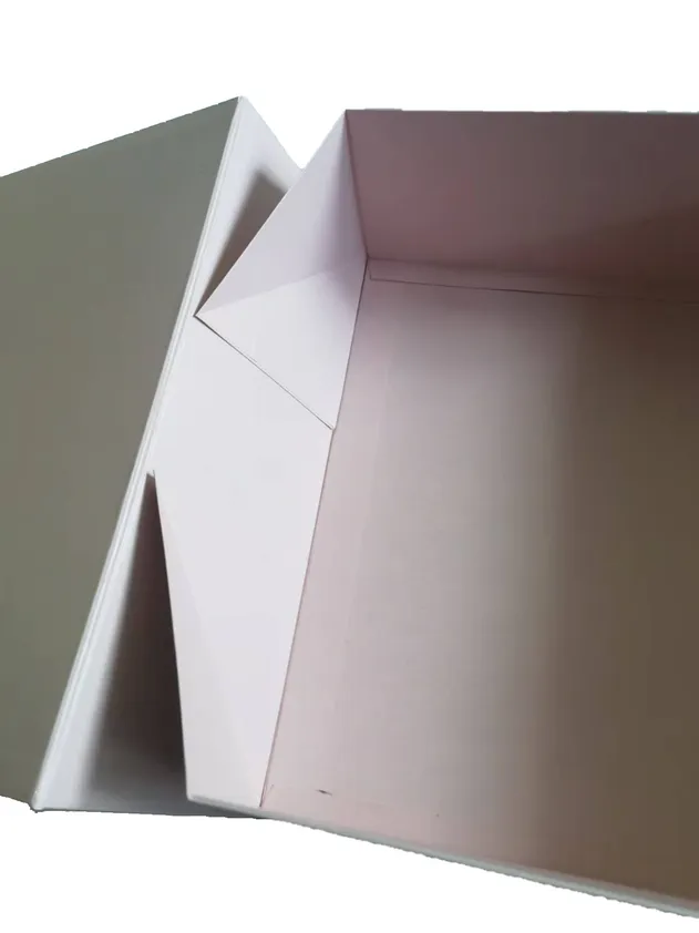 Caixa de embalagem de papel vazia dobrável magnética integrada personalizada, caixa de presente com flip, personalização em pequenas quantidades disponível