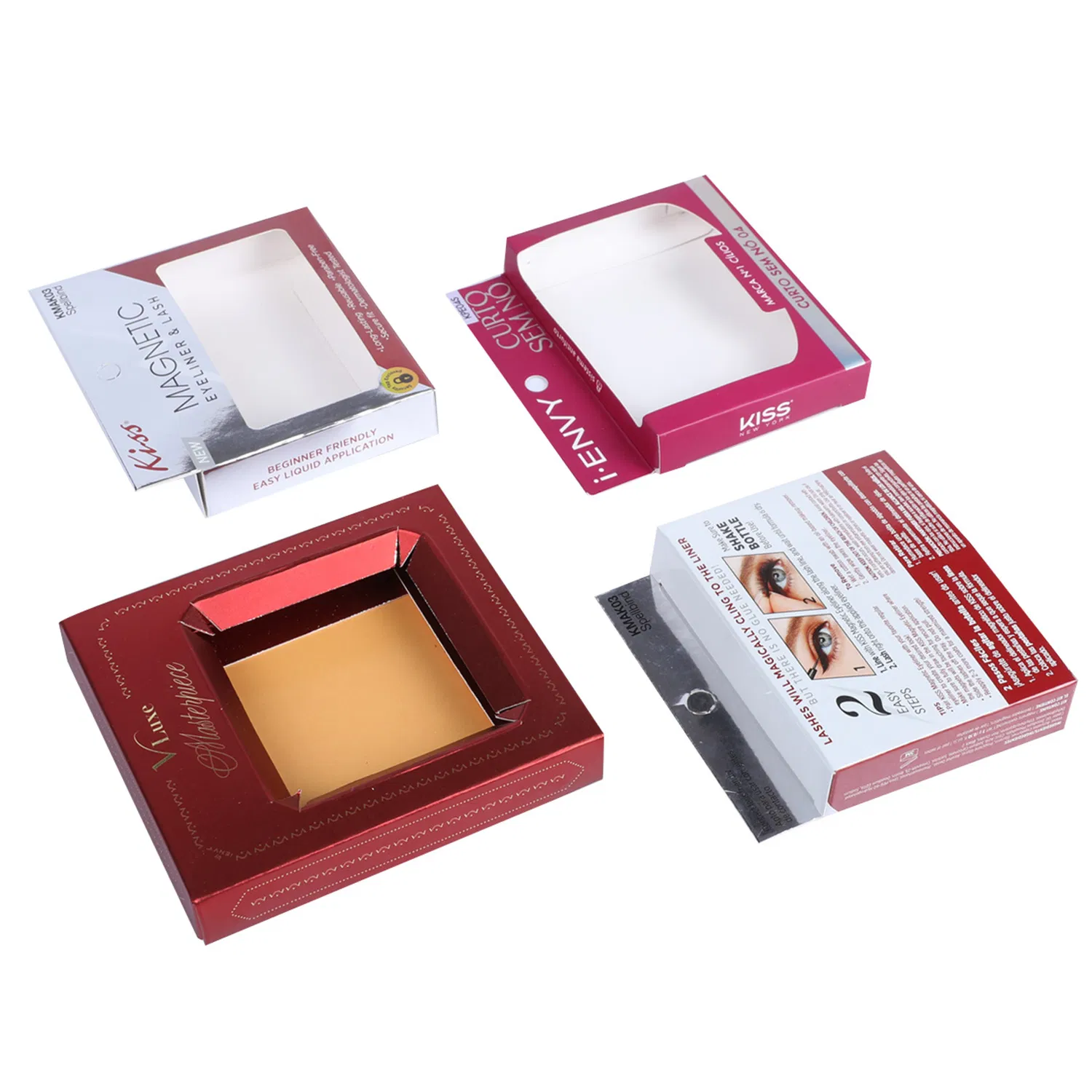Personalizar Impressão em Papelão Adesivo de Maquiagem Cosmética Beleza Tubo Magnético Brinquedo Perfume Couro Papel Prata Saco Impresso Recipiente Embalagem de Madeira Caixa de Joias