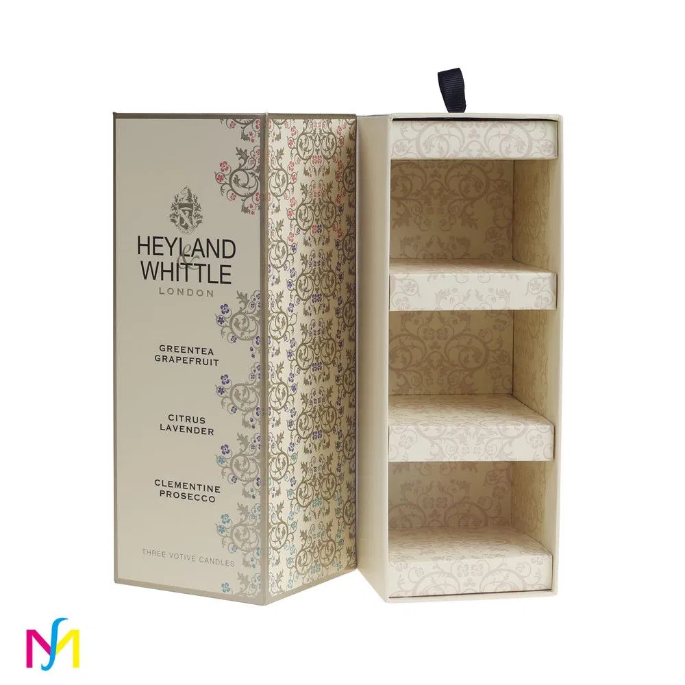 Caixa de Papelão de Luxo Personalizada com Ímã para Embalagem de Maquiagem, Presente de Batom, Caixa de Armazenamento para Esmalte